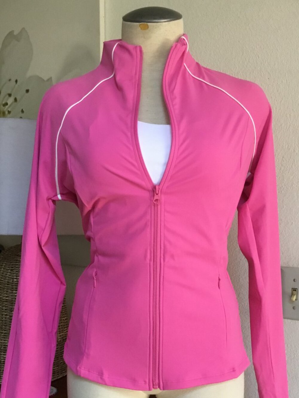 OTOS Athletic Jacket Sweatshirt Full Up Thumbhole Long Sleeve Stretchy Various - Picture 5 of 9